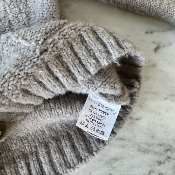 1+ in The Family “RUBEN” Knit Pom hoodie Button up Sweater 18 month - Picture 6 of 7